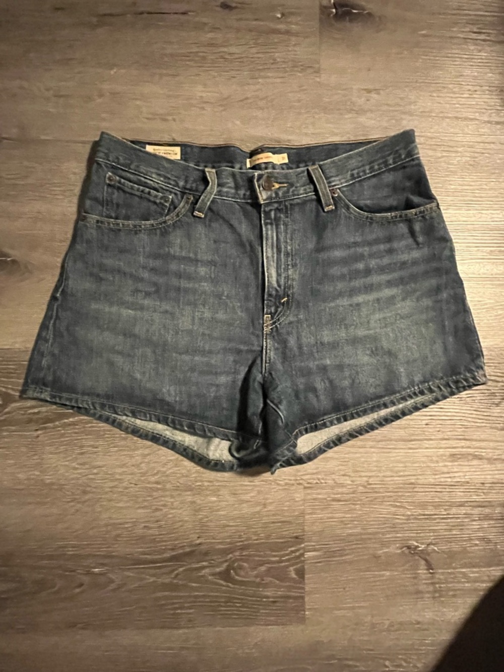 Levi's Dark Blue Denim Jean Shorts